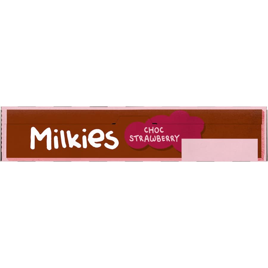 Tasti Milkies Cake Bars Choc Strawberry feature creamy strawberry filling in a soft muffin coating, perfect for snacks.