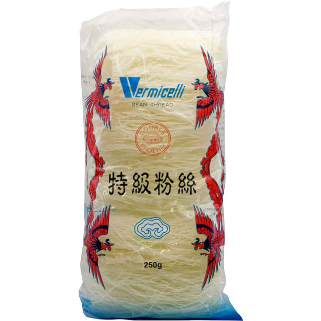 A package of Fresh Produce Vermicelli noodles, gluten-free and perfect for Asian dishes like stir-fries and salads.