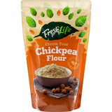 Freshlife Chickpea Flour Gluten Free, finely milled, nutritious, ideal for baking savory dishes, rich in protein and fiber.