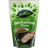 Freshlife Buckwheat Flour: gluten-free, finely milled, rich in protein and fiber, ideal for pancakes, bread, and noodles.