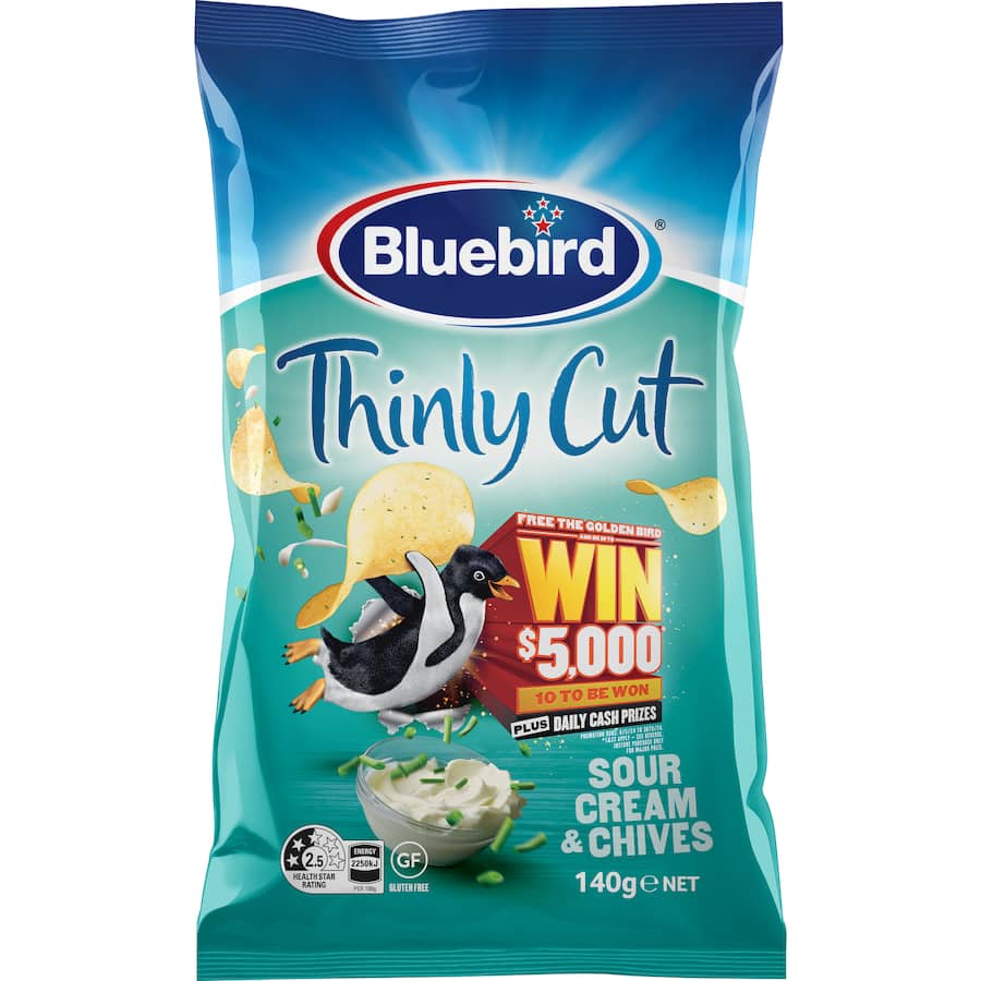 Bluebird Thin Cut Chips Sour Cream & Chives