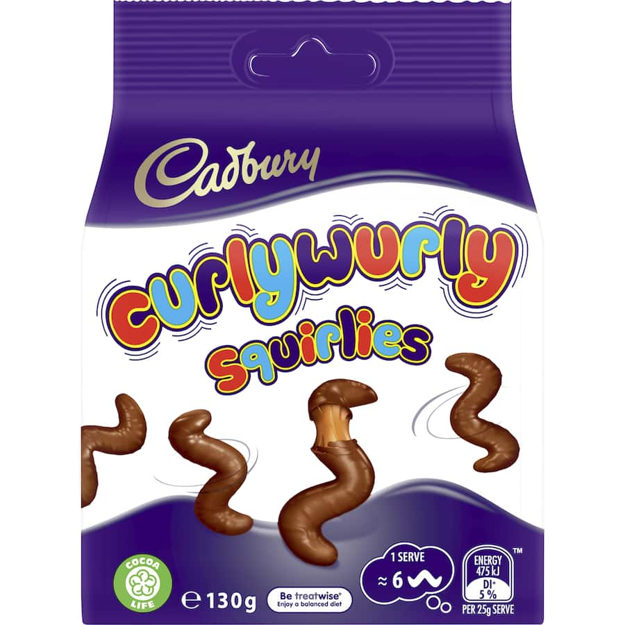 Cadbury Chocolate Bites featuring Curlywurly texture and caramel, perfect for sharing during fun moments with loved ones.