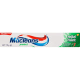 Macleans Protect Toothpaste in Mild Mint ensures fresh breath, strengthens teeth, and promotes oral health for a brighter smile.