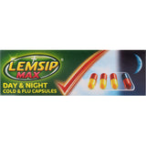 Lemsip Max Day & Night Cold & Flu Capsules for all-day relief from cold symptoms, non-drowsy, and suitable for busy lifestyles.