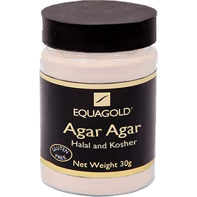 Equagold Agar Agar powder, a vegan gelatin alternative made from red algae for healthy and versatile cooking.