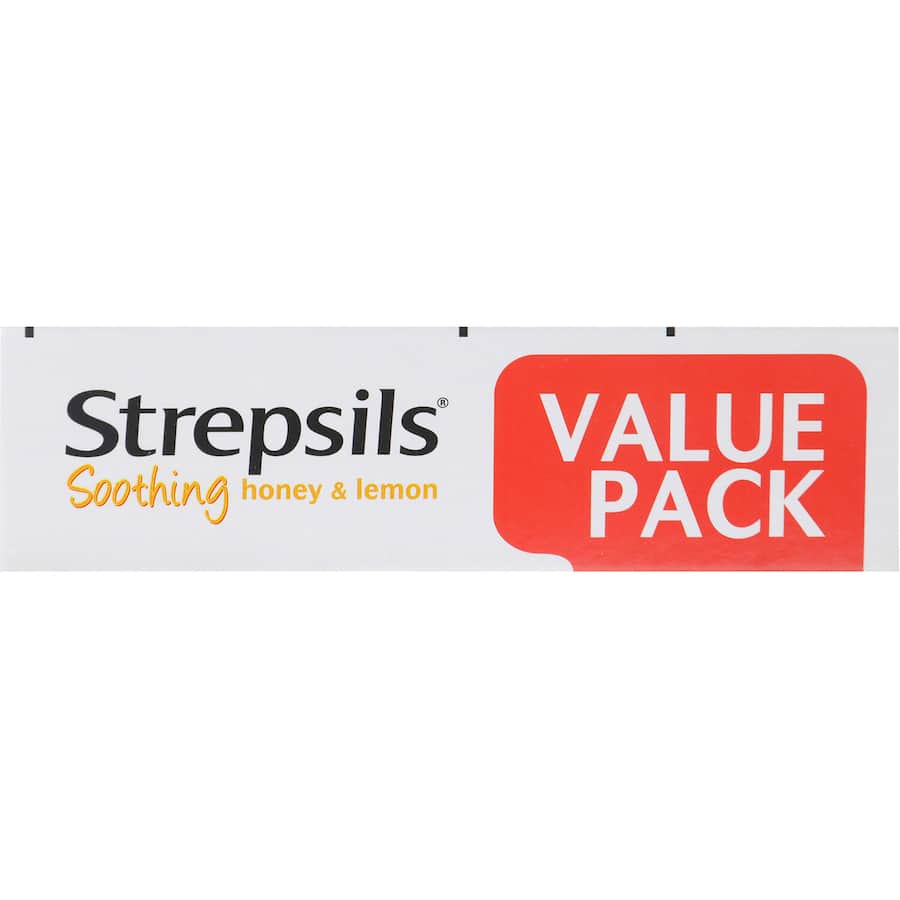 Strepsils Cough Throat Lozenges Soothing Relief Honey & Lemon 36pack