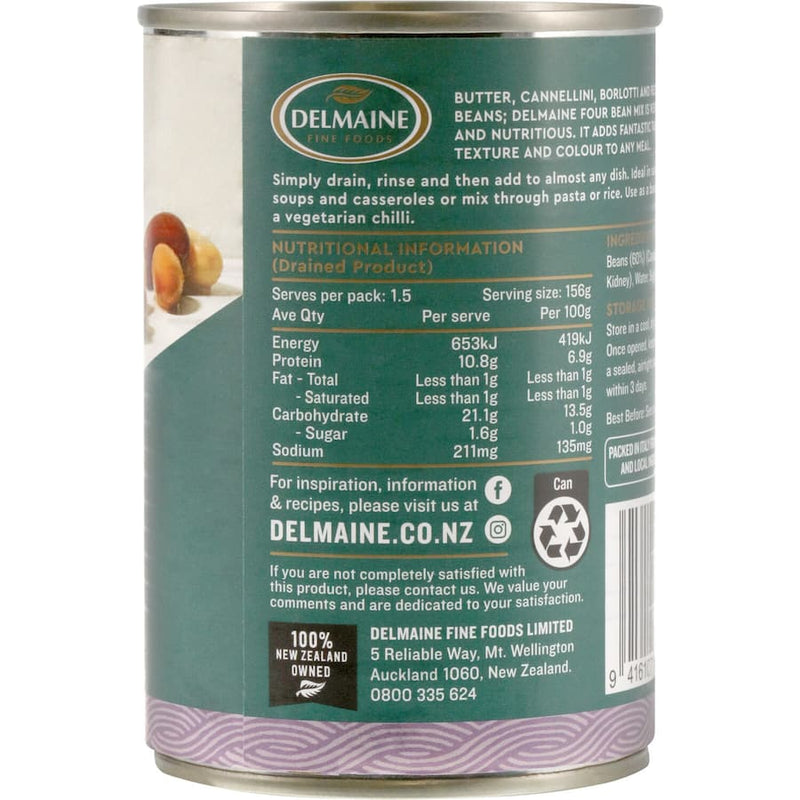 Delmaine Beans Four Bean Mix