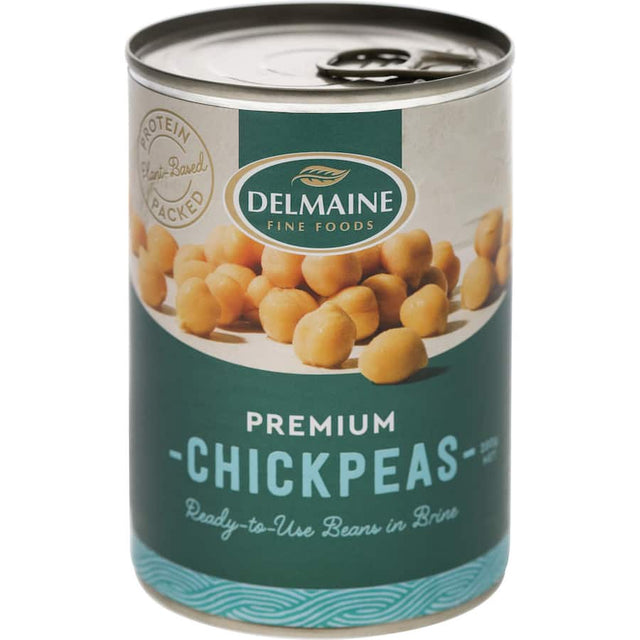 Delmaine Chickpeas: nutritious garbanzo beans perfect for hummus, salads, soups, and vegetarian dishes.