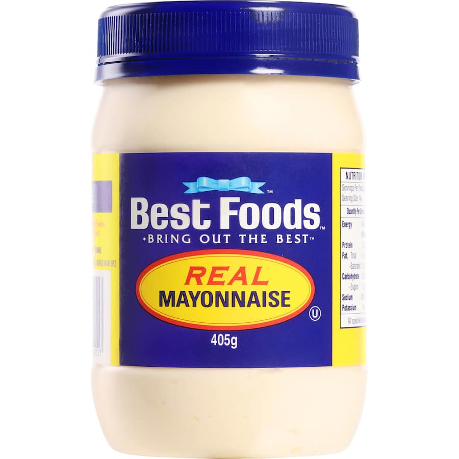 Creamy Best Foods Mayonnaise Real made with whole egg, perfect for enhancing sandwiches, salads, and dressings.