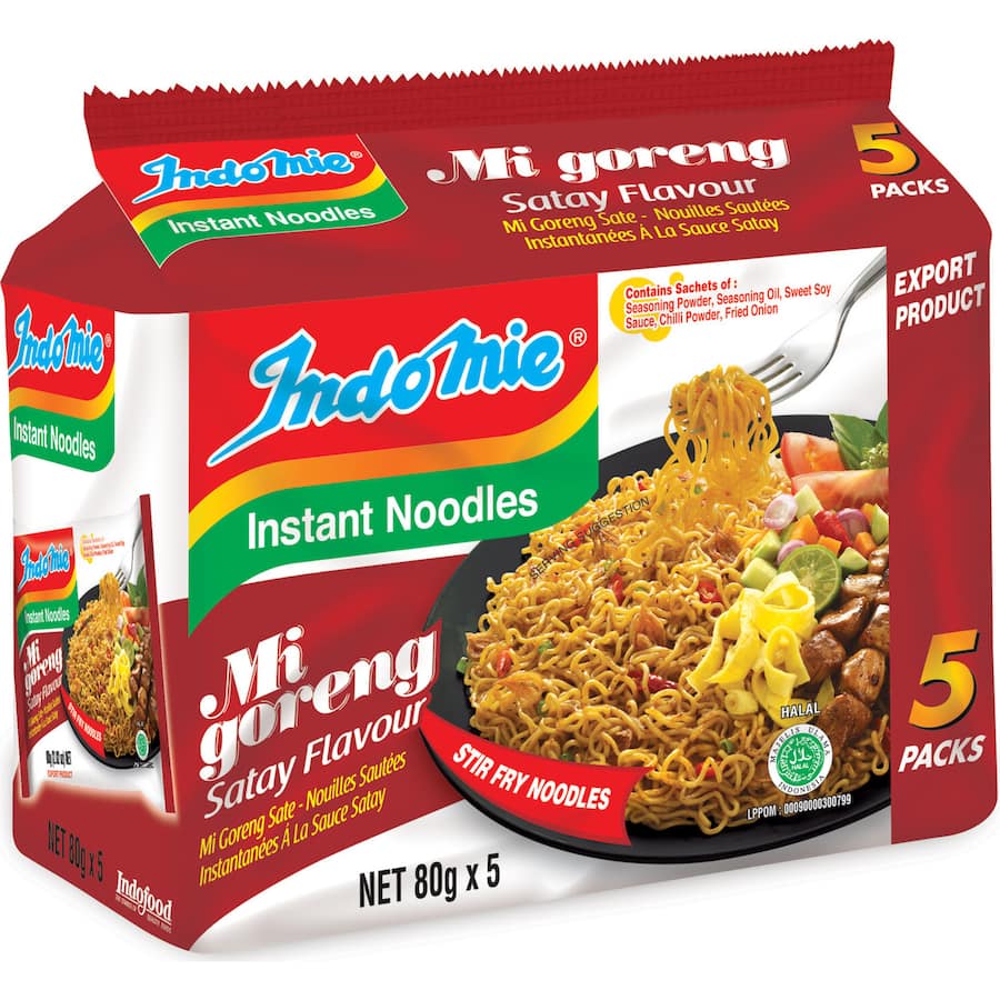 Indomie Mi Goreng Instant Noodles Satay Multi Pack