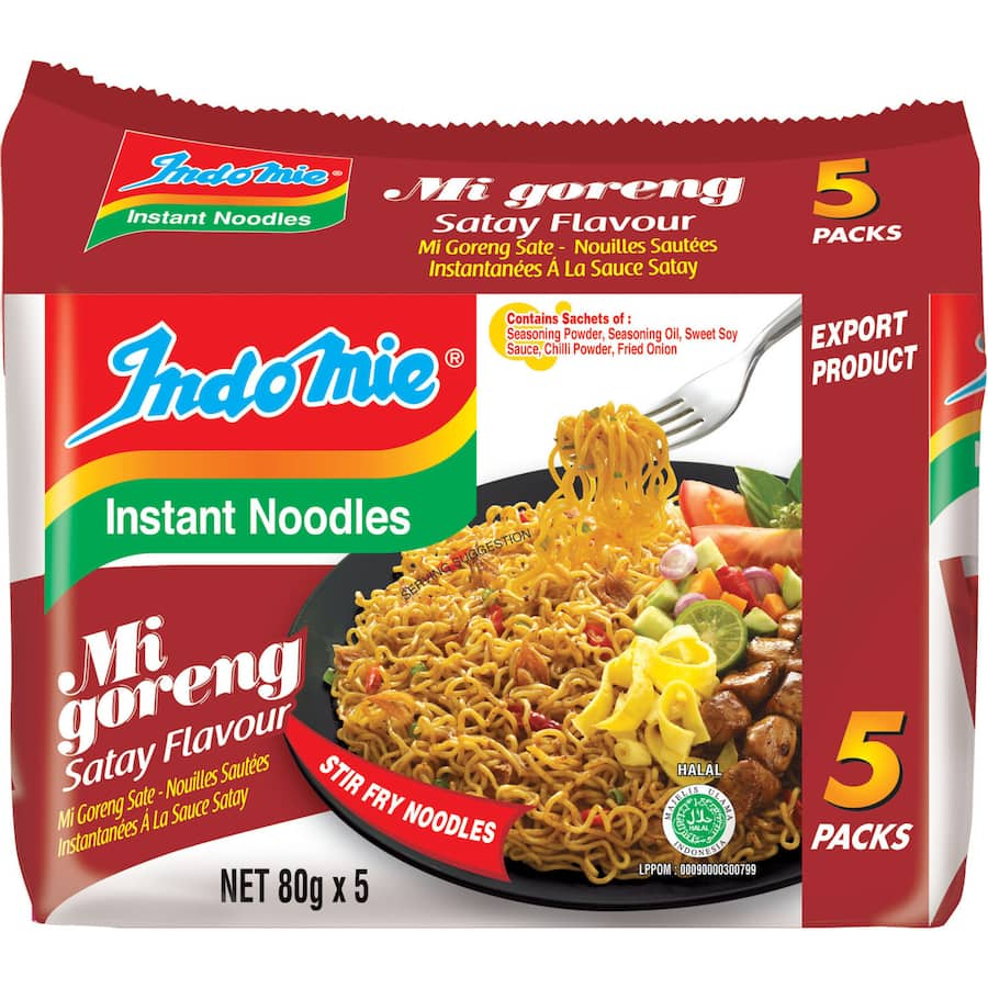 Indomie Mi Goreng Instant Noodles Satay Multi Pack