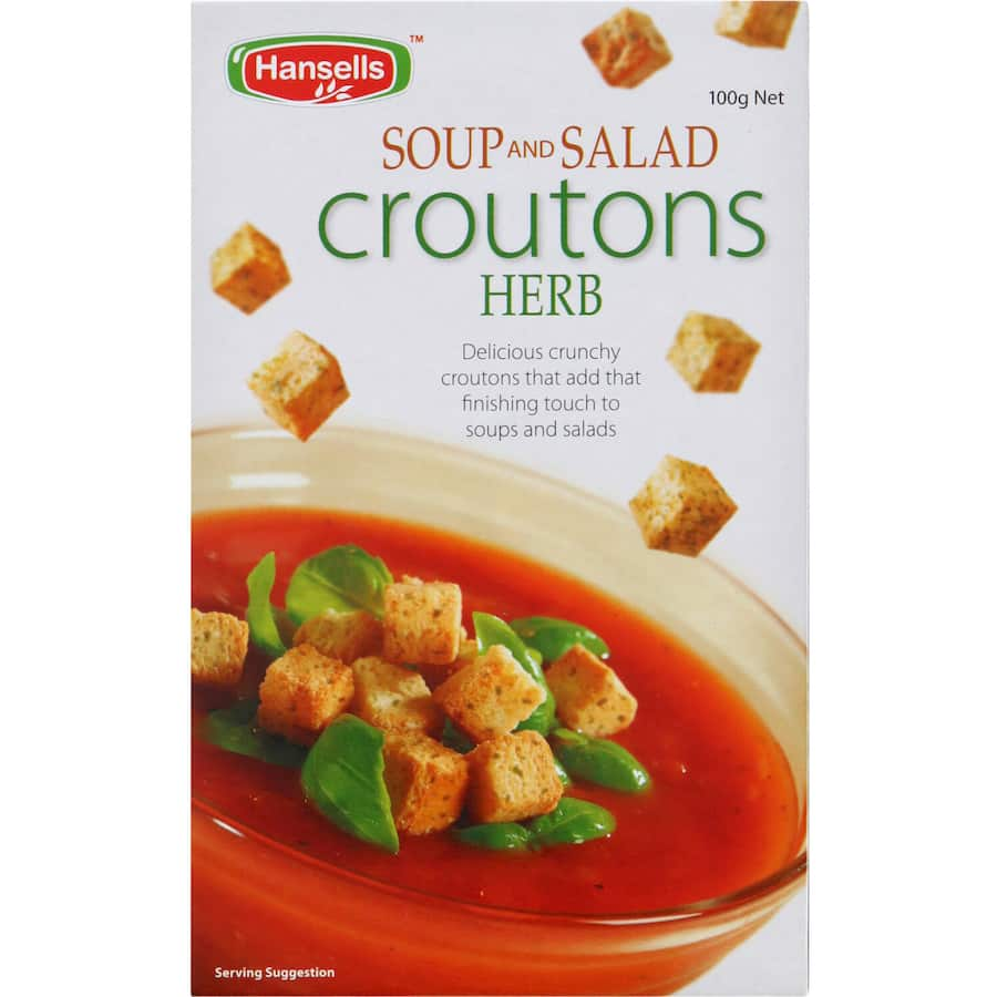 Herb-infused croutons for soups and salads, adding flavor and crunch to elevate every meal.