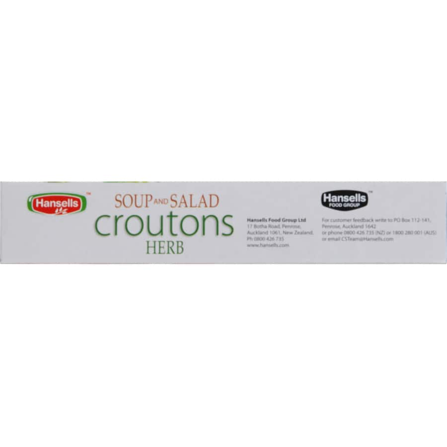 Crunchy herb-infused croutons perfect for enhancing soups and salads with flavor and texture.