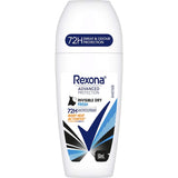 Rexona Women's Advanced Roll On ensures 72-hour sweat protection with motion-activated technology for all-day freshness.