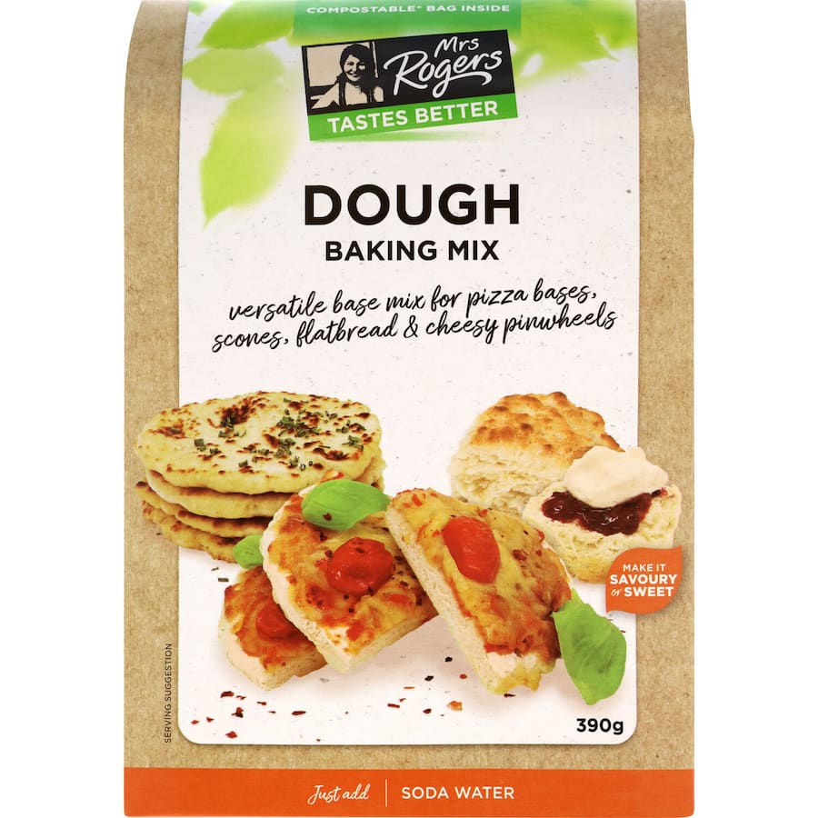 Mrs Rogers Baking Mix Bases Dough - versatile, easy-to-use mix for cookies, cakes, and pastries, made with quality ingredients.