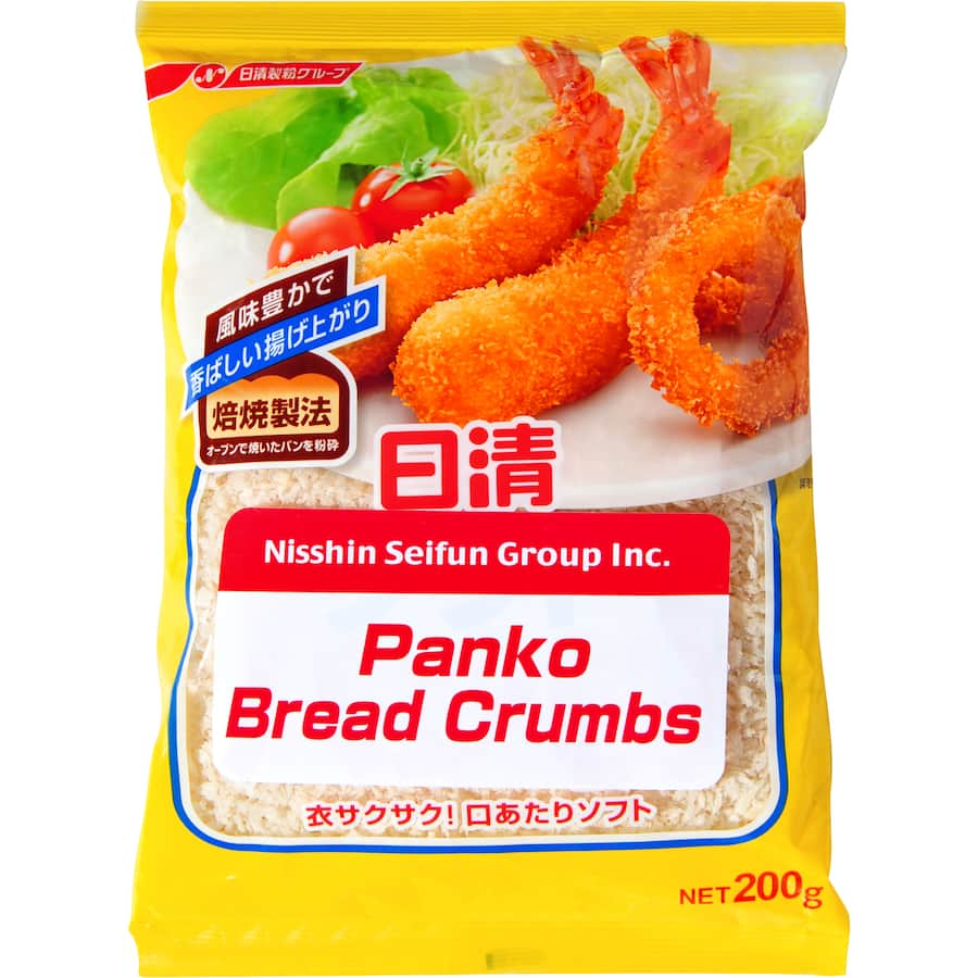 Nishin Panko breadcrumbs for crispy, light coating in fried or baked dishes, ideal for enhancing flavor and texture.