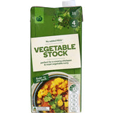 Woolworths Vegetable Stock Liquid – a 1L all-natural stock for enhancing soups, curries, and stews with rich flavor.