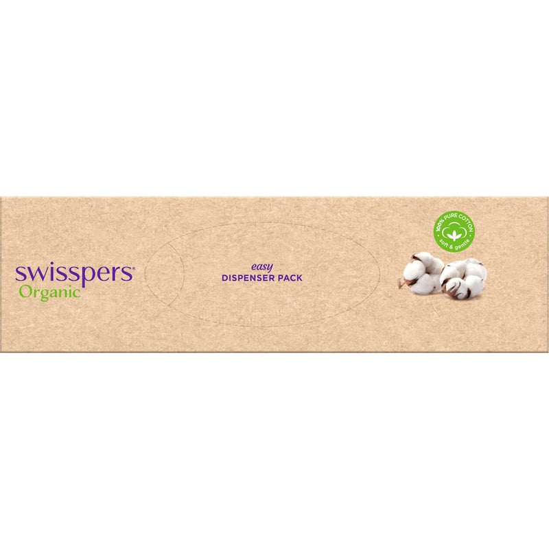 Swisspers Organic Cotton Pads Eco Dispenser