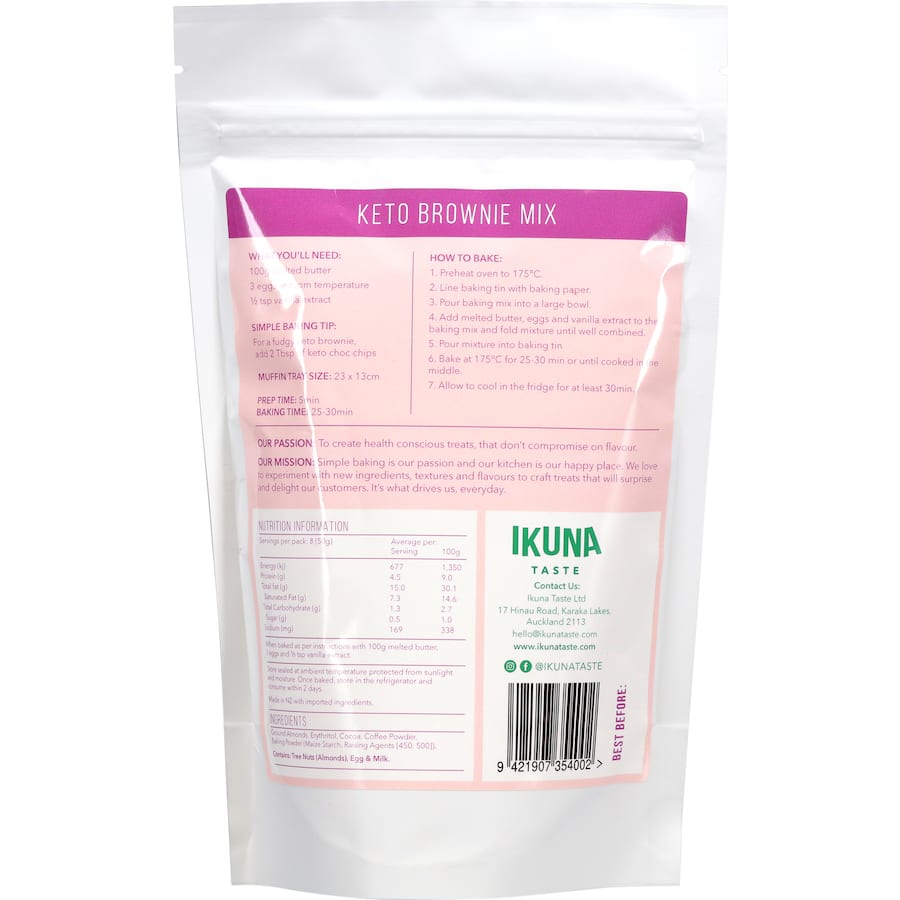 Ikuna Taste Keto Brownie Baking Mix