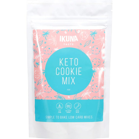 Baking mix for keto cookies, gluten-free, sugar-free, high fiber, ideal for guilt-free indulgence and quick desserts.