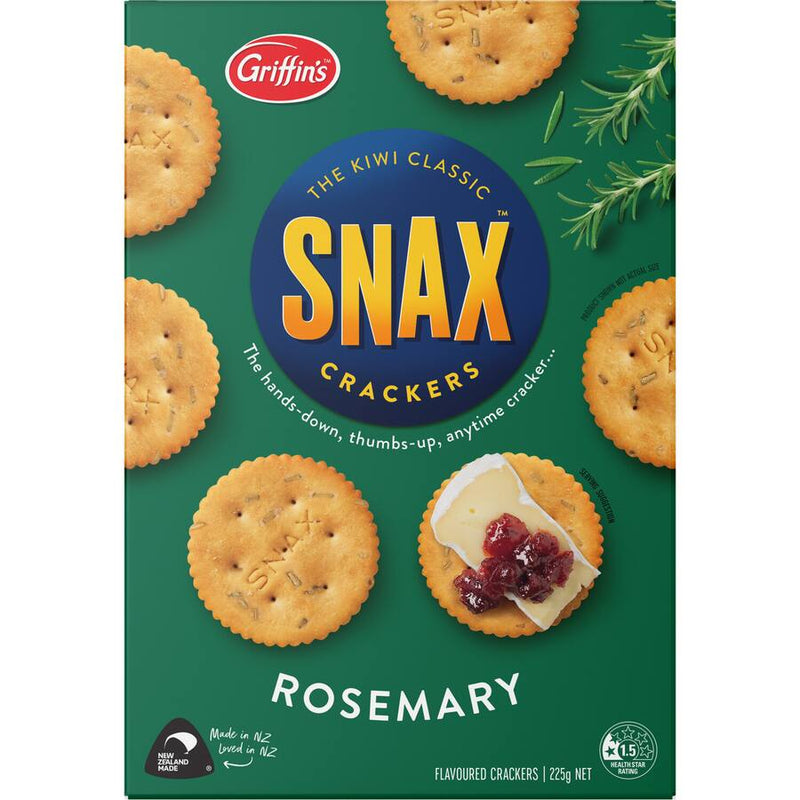 Griffin's Snax Crackers Rosemary