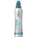 Schwarzkopf Extra Care Hair Mousse for strong hold, 48-hour lasting style, lightweight and non-sticky formula.