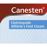 Canesten Athlete's Foot Cream with Clotrimazole effectively treats athlete's foot, relieving itching and irritation.