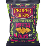 Proper White Corn Chips Tortilla Cheeza-peno