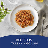 Rich Barilla Bolognese sauce made from Italian tomatoes, herbs, and garlic, perfect for elevating any pasta dish.