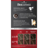 Schwarzkopf Brilliance L68 in Cinnamon Brown, a one-step hair dye for vibrant color and nourishing shine, perfect for dark hair.