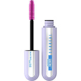 Maybelline Falsies Mascara Waterproof Very Black enhances lashes with hybrid fiber technology for volume, length, and all-day wear.