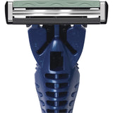 Bic Comfort 3 Disposable Razor Advance with 3 blades, ergonomic handle, and Aloe lubricating strip for a smooth shave.