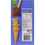 Woolworths Ice Cream Cones Cornet - 24 crispy wafer cones, perfect for enjoying your favorite ice cream flavors guilt-free.