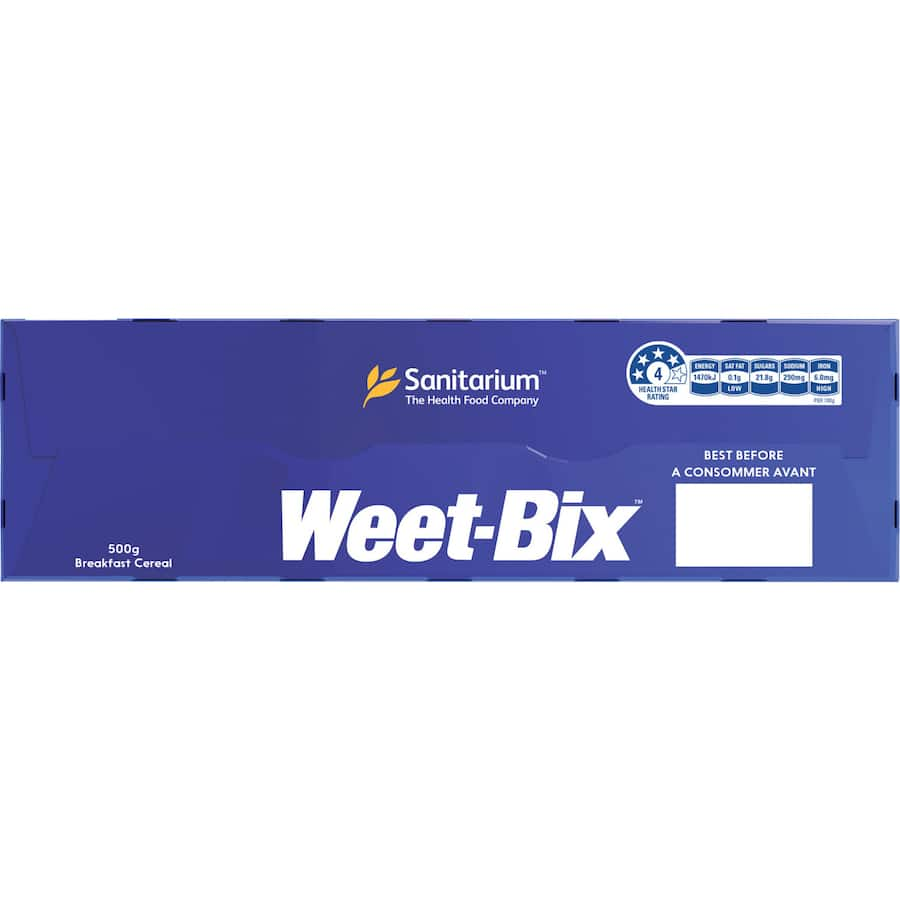 Sanitarium Weet-Bix Bites Cereal Wildberry with whole grains and mixed berry flavors for a nutritious breakfast.