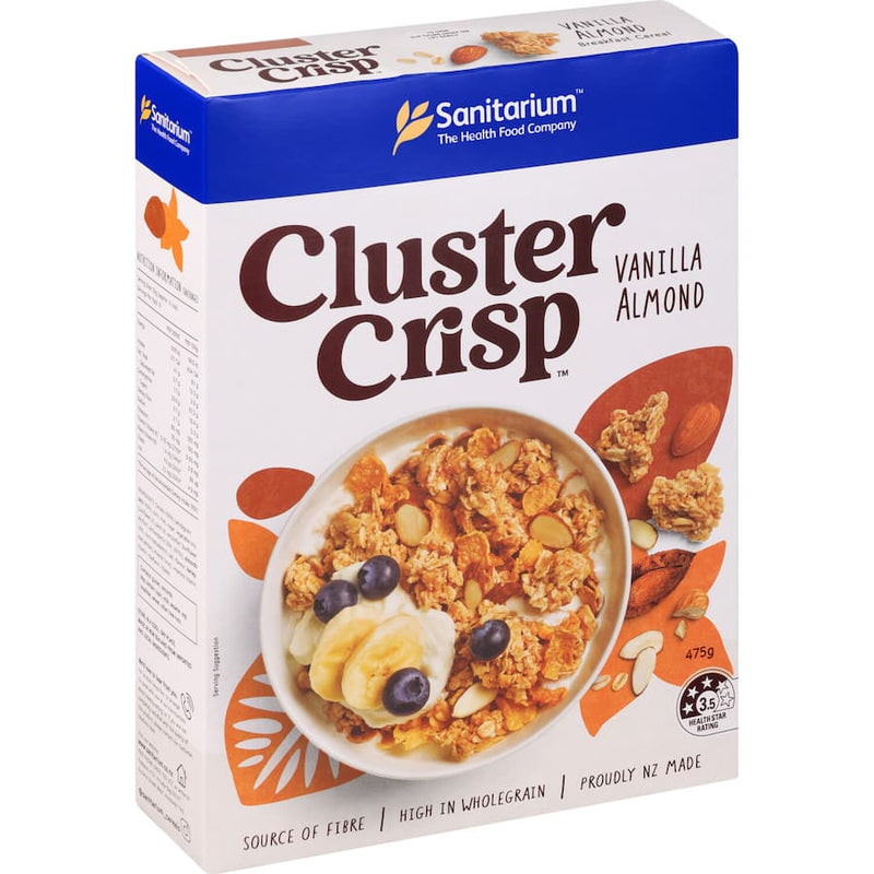 Sanitarium Cluster Crisp Cereal Vanilla Almond