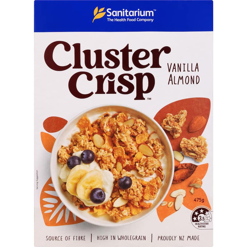 Sanitarium Cluster Crisp Cereal Vanilla Almond