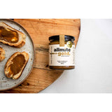 Allmite Gold Yeast Spread: creamy tahini spread with nutritional yeast, turmeric, and apple cider vinegar, vegan-friendly and nutritious.