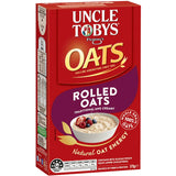 A bowl of Uncle Tobys Oats Rolled, showcasing wholegrain oats rich in fiber and nutrients for heart-healthy breakfasts.