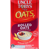 A bowl of Uncle Tobys Rolled Oats, featuring wholegrain oats that promote heart health and offer delicious, nutritious breakfasts.