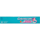 Gaviscon Dual Action peppermint tablets provide fast relief from heartburn and indigestion with dual-action benefits.