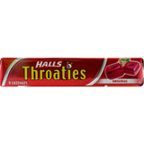 Halls Throaties Lozenges Original Stick for soothing sore throats and quick relief, featuring a refreshing flavor for comfort.