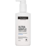 Neutrogena Ultra Gentle Creamy Cleanser, ideal for sensitive skin, hydrates while cleansing without disrupting moisture barrier.