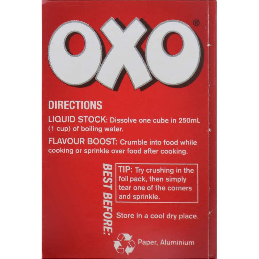 Oxo Beef Stock Cubes 71g, a rich flavor enhancer for soups, stews, and sauces, perfect for elevating your cooking.