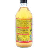 Organic Bragg Apple Cider Vinegar with 'mother', ideal for health, cooking, and enhancing flavors in meals.