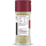 Glass shaker jar of Masterfoods Garlic Salt, a seasoning blend to enhance dishes with mild garlic flavor.