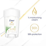 Dove Clinical Protection Antiperspirant Stick Fresh Touch offers 96 hours of sweat and odor protection with a refreshing scent.
