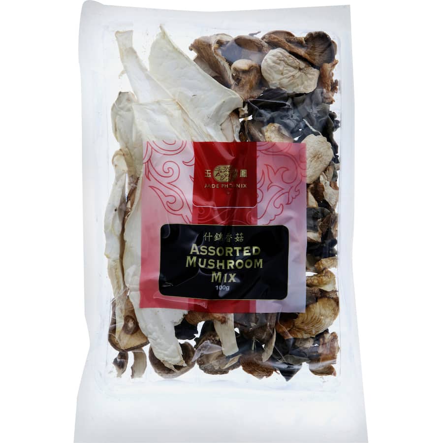 A premium mix of shiitake, enoki, and wood ear mushrooms, perfect for enhancing Asian dishes with rich flavor and nutrients.