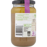 Macro Organic Unhulled Tahini in a jar, showcasing pure sesame goodness, perfect for dips and dressings.