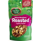 Roasted and salted nut mix featuring cashews, almonds, walnuts, pecans, macadamias, and hazelnuts for a nutritious snack.