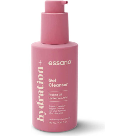 Essano Gel Cleanser Hydration+ offers gentle cleansing and deep hydration for all skin types, promoting a fresh, radiant complexion.